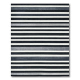 Black and White Striped Modern Black White Striped Area Rug