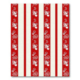 Bold Red and Ivory Striped Heritage Rug