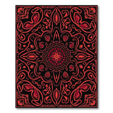 Red Vibrant Red Persian Medallion Area Rug