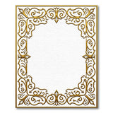 Opulent Gold Filigree Ornate Area Rug