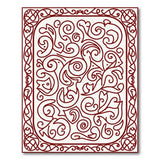 Red Heritage Tribal Swirl Area Rug