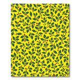 Multi-color and Patterns Festive Yellow Holly Berry Pattern Area Rug