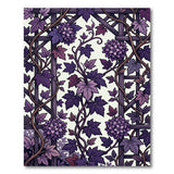 Purple Chrysanthemum Trellis Area Rug