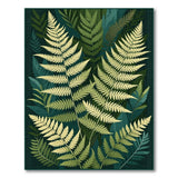 Green Lush Fern Grove Area Rug