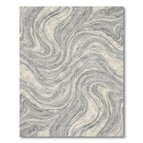 Abstract Area Grey Marble Swirl Area Rug