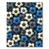 Stacked Soccer Balls Area Rug