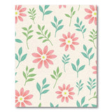 Multi-color and Patterns Pink Daisy Floral Pattern Area Rug
