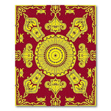 Opulent Red Gold Traditional Persian Rug