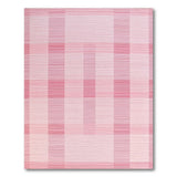 Modern Pink Grid Stripe Area Rug