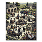 Vineyard Harvest Rustic Village Area Rug