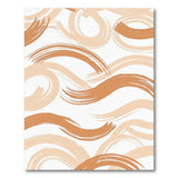 Beige Abstract Brush Stroke Area Rug