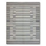 Geometric Modern Black and White Bold Black White Geometric Striped Area Rug