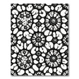 Fractal Web Black White Area Rug