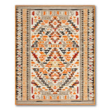 Orange Bold Orange Geometric Southwestern Area Rug