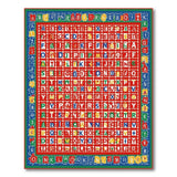 Vibrant Multi-Color Alphabet ABC 123 Kids Rug