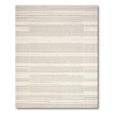 Beige Tonal Horizontal Stripe Area Rug