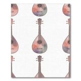 Watercolor Mandolin Pastel Area Rug