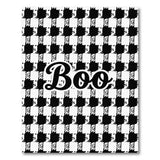Boo Boo Black White Houndstooth Area Rug