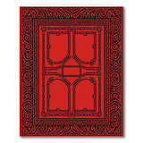 Intricate Red Persian Border Area Rug
