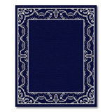 Traditional Persian Blue and Teal Navy Blue Ornate Persian Border Area Rug