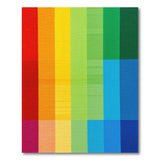 Multi-color and Patterns Vibrant Rainbow Vertical Stripe Area Rug