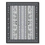 Heritage Tribal Heritage Tribal Black White Geometric Rug