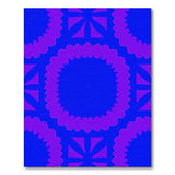 Vibrant Purple Geometric Modern Area Rug