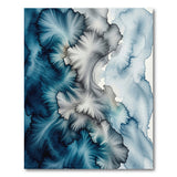 Blue and Teal Fluid Blue Teal Abstract Area Rug