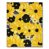 Bold Yellow Sunflower Area Rug