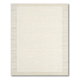 Beige Bordered Neutral Woven Area Rug