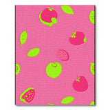 Playful Pink Strawberry Fruit Area Rug
