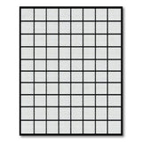 Bold Black White Grid Mesh Area Rug