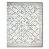 Grey Geometric Heritage Tribal Grey Area Rug