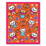 Playful Cartoon Cats Pumpkins Kids Area Rug