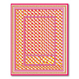 Vibrant Geometric Pink Yellow Area Rug
