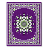 Traditional Persian Purple Purple Mandala Floral Area Rug
