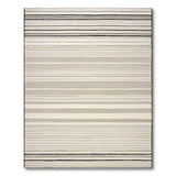 Geometric Modern Grey Modern Grey Horizontal Stripe Area Rug