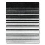 Black and White Black White Striped Distressed Vintage Area Rug