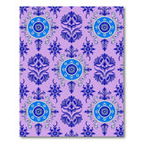 Purple Blue Medallion Persian Area Rug