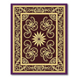 Purple Gold Ornate Traditional Persian Rug