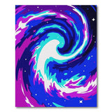Cosmic Swirl Abstract Area Rug
