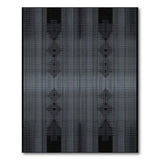 Modern Geometric Diamond Black White Rug