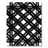 Black and White Bold Black White Grid Lattice Area Rug