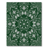 Emerald Green Ornate Floral Mandala Rug