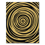 Golden Spiral Vortex Area Rug