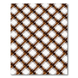 Brown Tan Lattice Geometric Area Rug