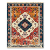 Distressed Multi-Color Southwestern Area Rug