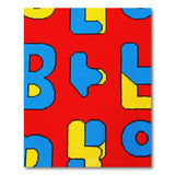 Retro Pixel 'BLOOD' Letters Area Rug