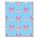 Pink Puppy Rainbow Kids Cartoon Rug