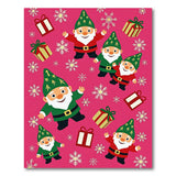 Multi-color and Patterns Whimsical Christmas Gnomes Area Rug
